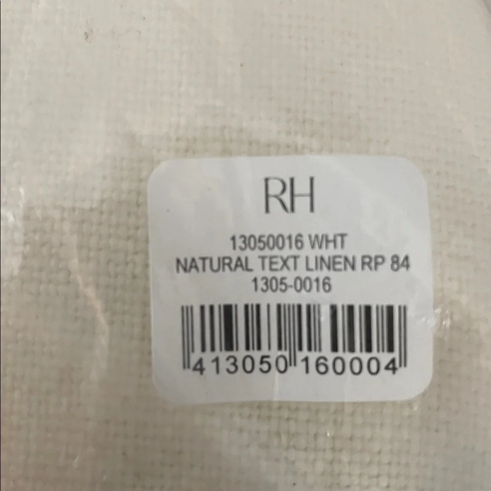Restoration Hardware BELGIAN TEXTURED LINEN DRAPERY PANEL Natural White 50x84 #1